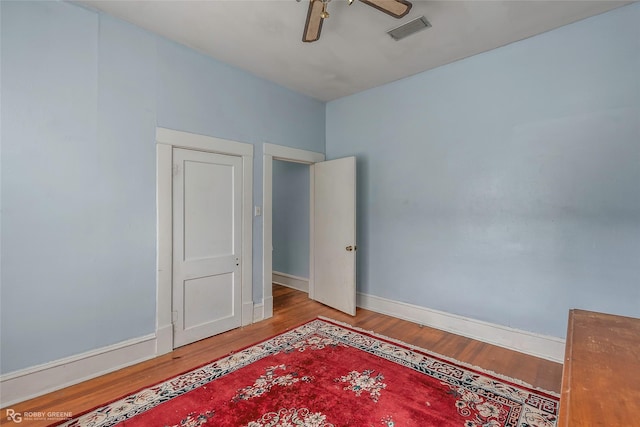 538 Dalzell St, Shreveport, LA 71104 - spare room featuring wood finished floors and a ceiling fan