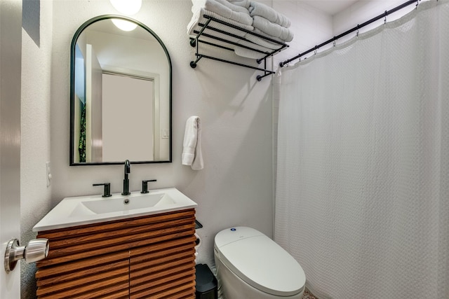 8820 Vinewood Dr, Dallas, TX 75228 - bathroom featuring vanity and curtained shower