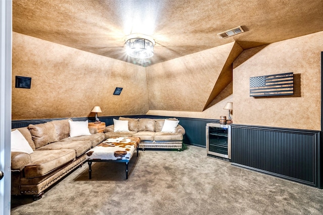 800 Manor Dr, Argyle, TX 76226 - living room featuring carpet and beverage cooler