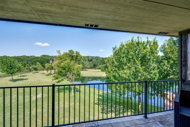 800 Manor Dr, Argyle, TX 76226 - balcony featuring a water view