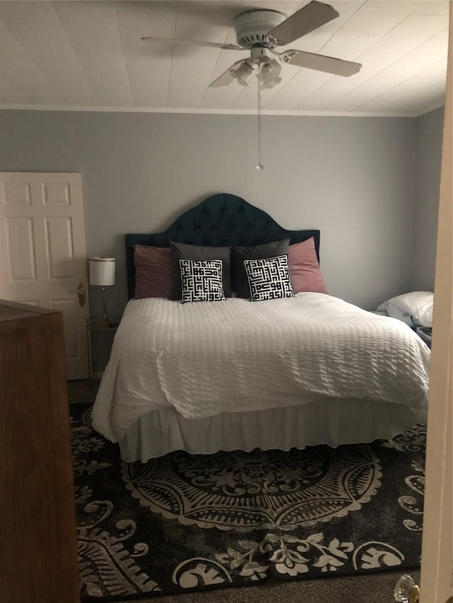 2848 Forest Ave, Fort Worth, TX 76112 - bedroom featuring crown molding and ceiling fan