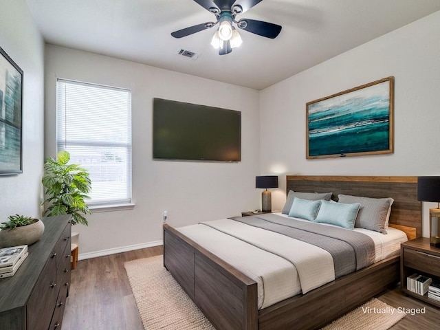 131 Freedom Trl, Forney, TX 75126 - bedroom with wood finished floors and ceiling fan