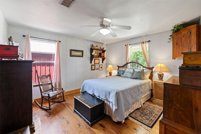 1243 Vz County Road 1903, Fruitvale, TX 75127 - bedroom featuring light wood-type flooring and ceiling fan