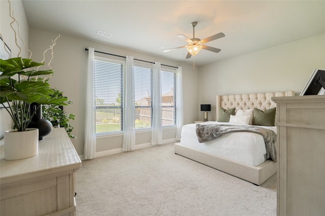 1253 Gray Fox Ln, Frisco, TX 75033 - bedroom featuring light colored carpet and a ceiling fan