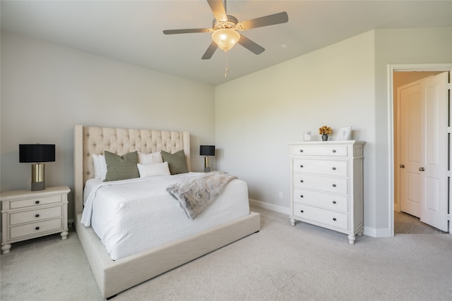 1253 Gray Fox Ln, Frisco, TX 75033 - bedroom featuring light colored carpet and ceiling fan