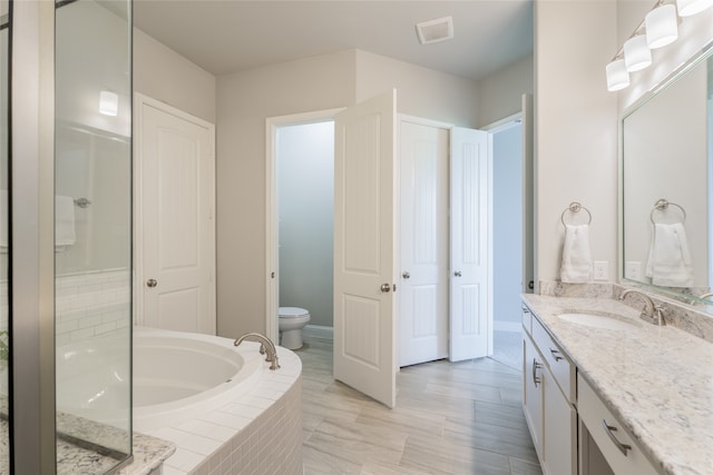 1253 Gray Fox Ln, Frisco, TX 75033 - bathroom featuring a garden tub and vanity