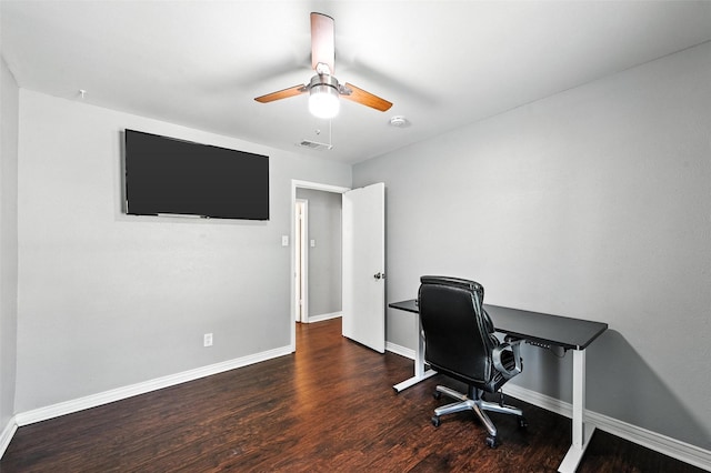 826 E Cherry St, Duncanville, TX 75116 - office space with wood finished floors and ceiling fan
