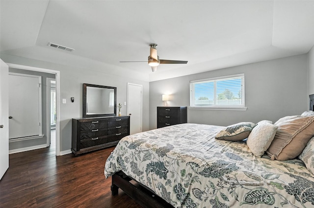 826 E Cherry St, Duncanville, TX 75116 - bedroom with wood finished floors and ceiling fan