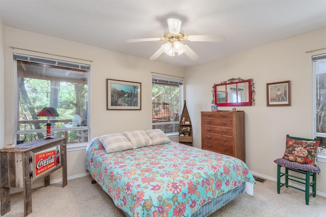 110 Waterview Ln, Pottsboro, TX 75076 - bedroom featuring carpet flooring and ceiling fan