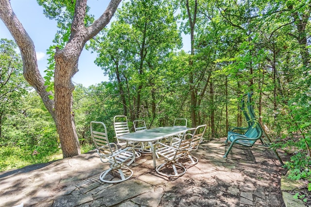 110 Waterview Ln, Pottsboro, TX 75076 - view of patio / terrace with outdoor dining space