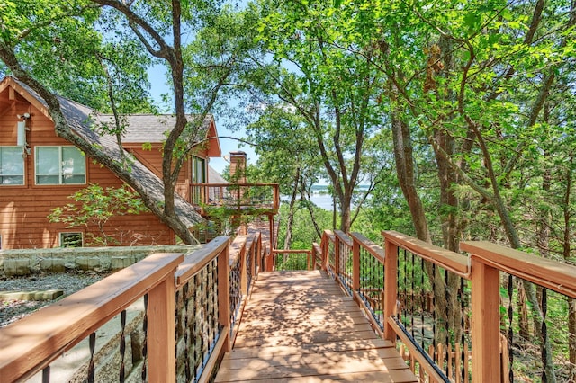 110 Waterview Ln, Pottsboro, TX 75076 - wooden deck with a water view
