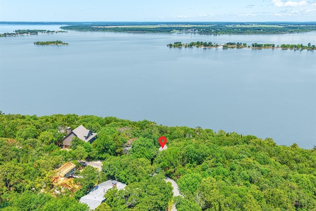 110 Waterview Ln, Pottsboro, TX 75076 - bird's eye view of a nearby body of water