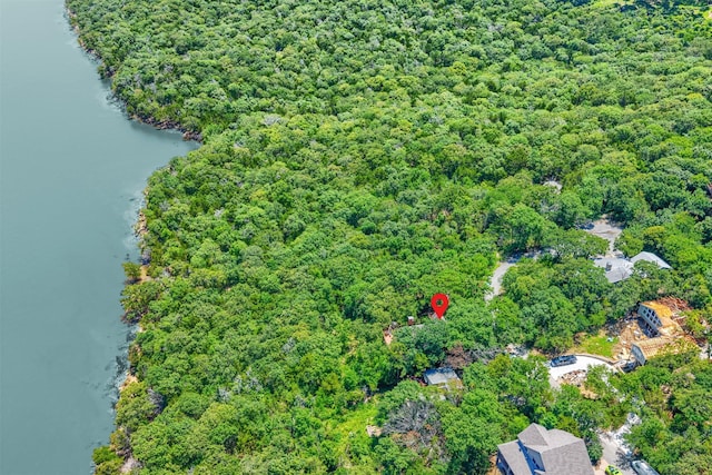 110 Waterview Ln, Pottsboro, TX 75076 - aerial view of property and surrounding area with a nearby body of water