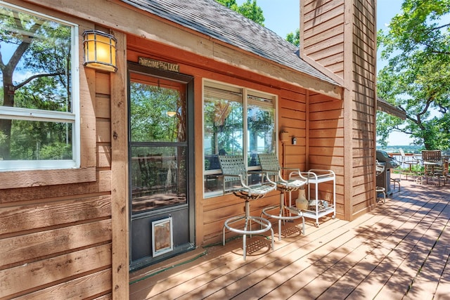 110 Waterview Ln, Pottsboro, TX 75076 - view of wooden terrace