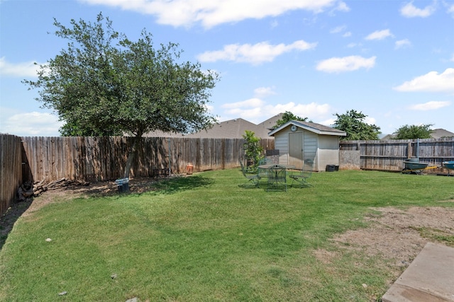 1420 Arabella Ave, Forney, TX 75126 - fenced backyard featuring a shed