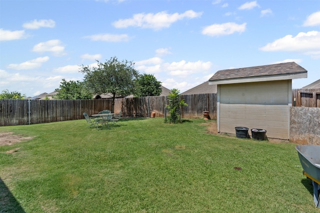 1420 Arabella Ave, Forney, TX 75126 - fenced backyard with a shed