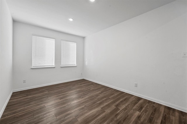 5025 Salinger Dr, Celina, TX 76227 - empty room with dark wood-style floors and recessed lighting