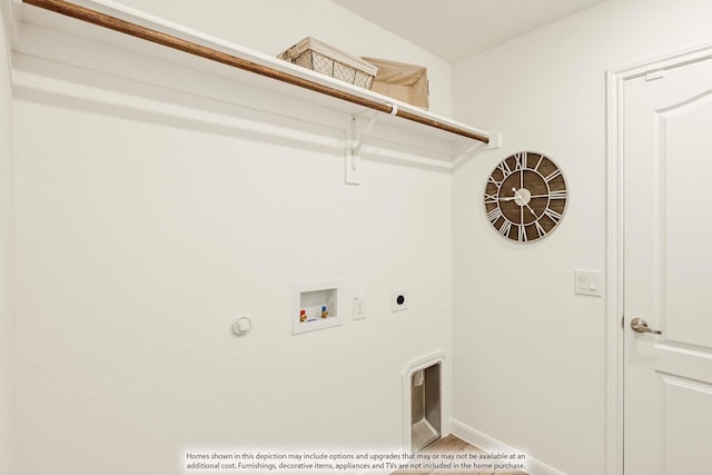 115 Wild Oak Gln, Lavon, TX 75166 - laundry room featuring washer hookup, electric dryer hookup, and wood finished floors