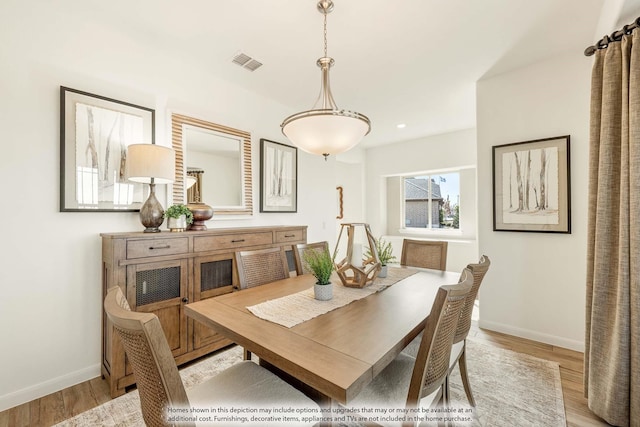 115 Wild Oak Gln, Lavon, TX 75166 - dining space with light wood-style floors and recessed lighting
