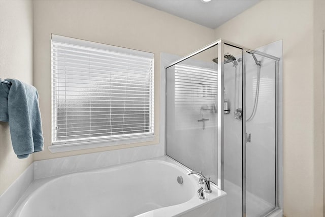 10200 Wildfowl Dr, Fort Worth, TX 76177 - bathroom featuring a stall shower and a garden tub