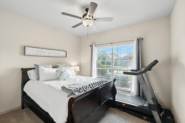 10200 Wildfowl Dr, Fort Worth, TX 76177 - bedroom featuring carpet and ceiling fan
