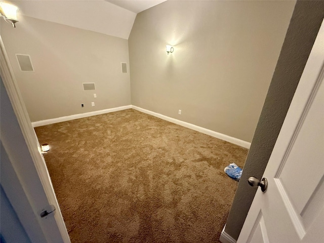 12713 Travers Trl, Fort Worth, TX 76244 - carpeted spare room featuring lofted ceiling and baseboards