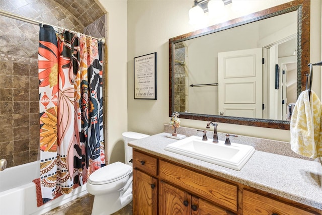 421 Dallas St, Argyle, TX 76226 - full bath with vanity and shower / bath combo with shower curtain