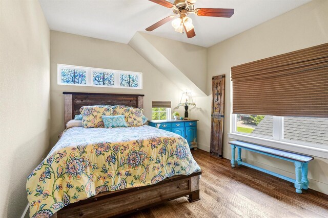 421 Dallas St, Argyle, TX 76226 - bedroom with wood finished floors and ceiling fan