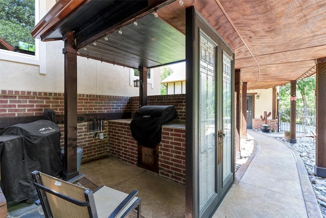 421 Dallas St, Argyle, TX 76226 - view of patio / terrace with a grill