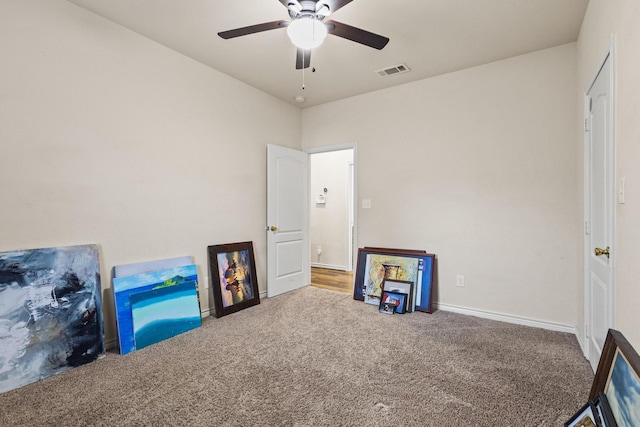 105 William St, Pottsboro, TX 75076 - game room with carpet and ceiling fan
