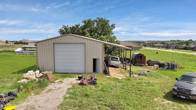 127 Pasture Ln, Decatur, TX 76234 - garage with a garage and dirt driveway