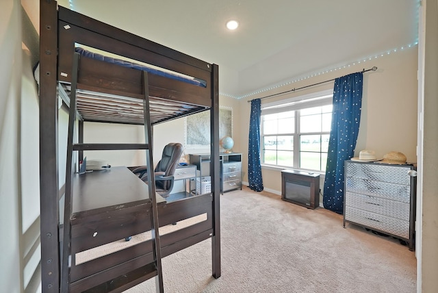127 Pasture Ln, Decatur, TX 76234 - bedroom with carpet floors, a desk, and recessed lighting