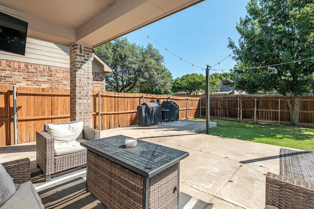 2209 Willard Dr, Mckinney, TX 75072 - fenced backyard with a patio