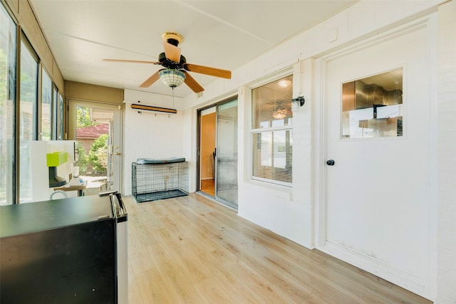 2315 Cardinal Ln, Garland, TX 75042 - sunroom / solarium with a ceiling fan