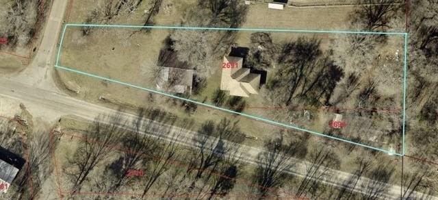 87 E Farm Road 71, Mount Pleasant, TX 75455 - aerial overview of property's location featuring property parcel outlined