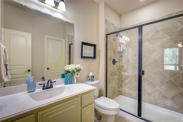 6341 Ashford Trl, Mesquite, TX 75181 - full bathroom with vanity and a stall shower
