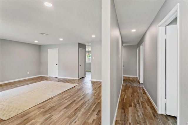 2628 Belhaven Dr, Mesquite, TX 75150 - hallway with recessed lighting and wood finished floors