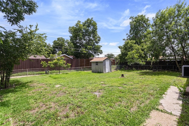 2628 Belhaven Dr, Mesquite, TX 75150 - fenced backyard with a storage unit