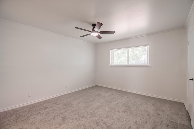 5907 Copperwood Ln Unit 1138, Dallas, TX 75248 - unfurnished room with carpet floors, ornamental molding, and ceiling fan