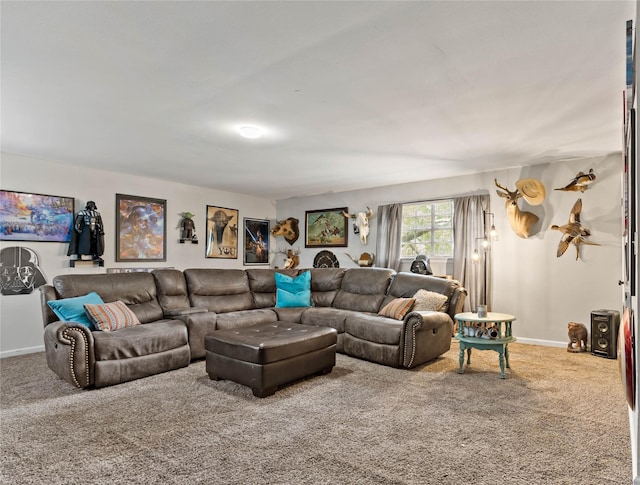 5270 Birch, Paris, TX 75462 - living room featuring carpet and baseboards