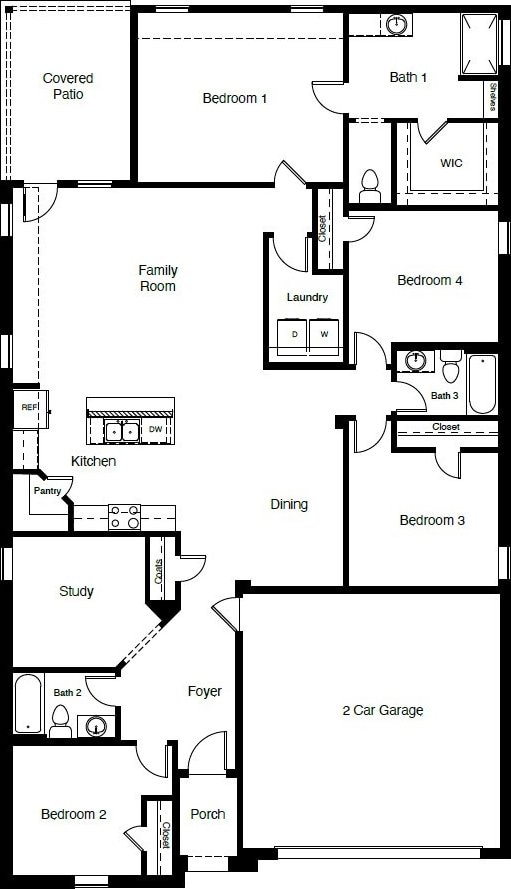9453 Mint Hill Dr, Fort Worth, TX 76108 - view of floor plan / room layout