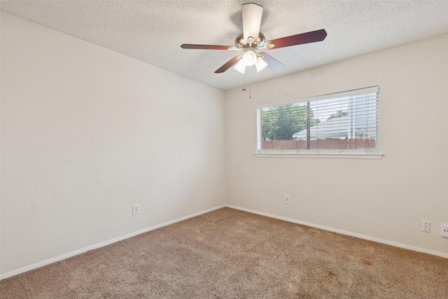 2017 Jessie Pl, Edgecliff Village, TX 76134 - carpeted empty room with a ceiling fan and a textured ceiling