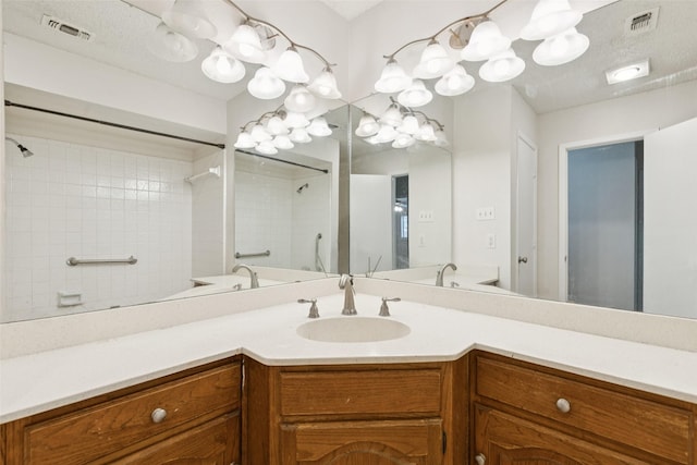 2017 Jessie Pl, Edgecliff Village, TX 76134 - full bathroom with vanity and a shower