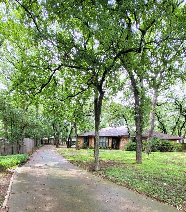 697 Highland Crest Dr, Hurst, TX 76054 - view of front facade with brick siding