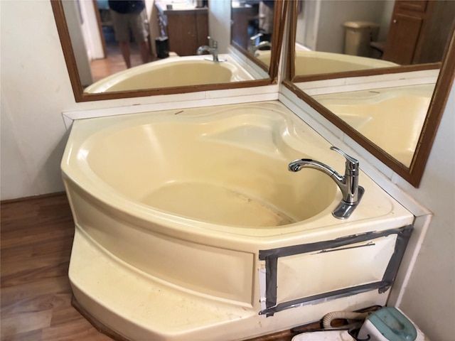 295 Denton Heights Ln, Weatherford, TX 76085 - bathroom featuring wood finished floors