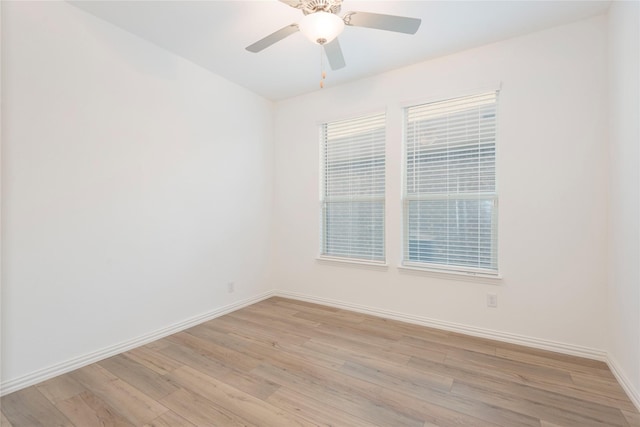 219 Autumn Sage Ln, Princeton, TX 75407 - spare room featuring light wood-type flooring and ceiling fan