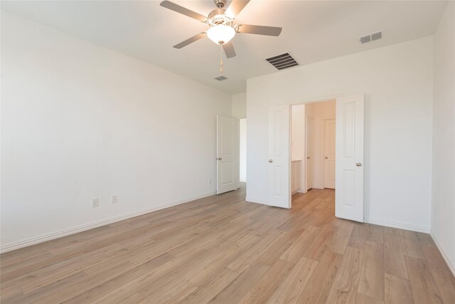 219 Autumn Sage Ln, Princeton, TX 75407 - unfurnished bedroom with light wood-style floors and ceiling fan