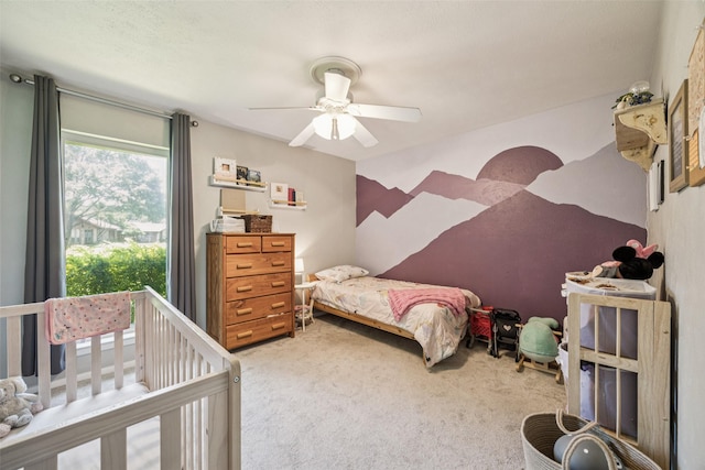 2924 Whitemarsh Cir, Richardson, TX 75080 - carpeted bedroom with ceiling fan
