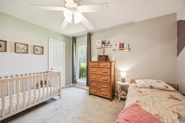 2924 Whitemarsh Cir, Richardson, TX 75080 - carpeted bedroom featuring a ceiling fan