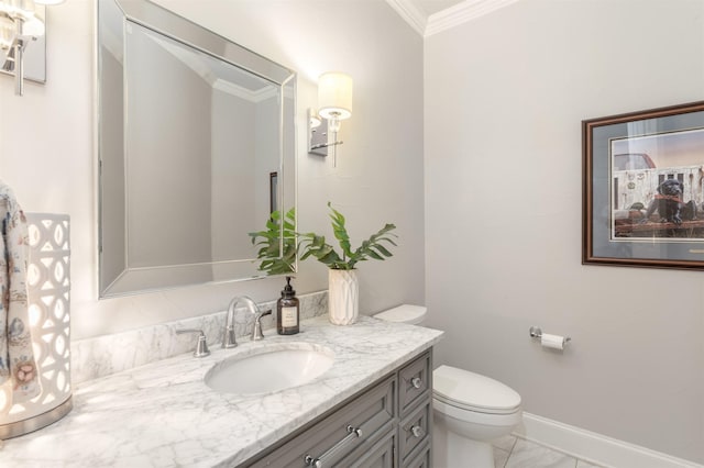 11640 Mesa Verde Dr, Frisco, TX 75033 - bathroom featuring vanity and crown molding